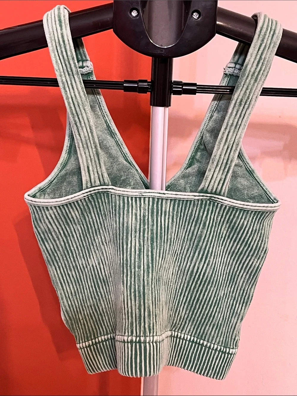 New in bag Zenana Padded Brami in Dark Green - Picture 3 of 7